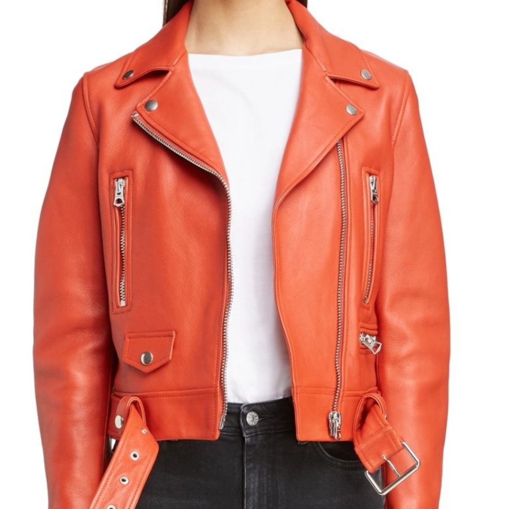 Acne studios leather jacket